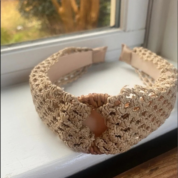 Anthropologie Accessories - Anthropologie Woven Embellished Headband